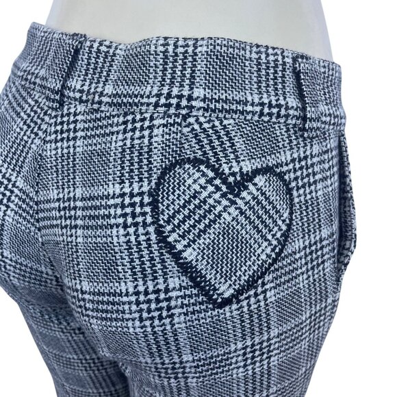Juicy Couture Women's Black & White Plaid Flared Pants Excellent Size 28 - Picture 5 of 9